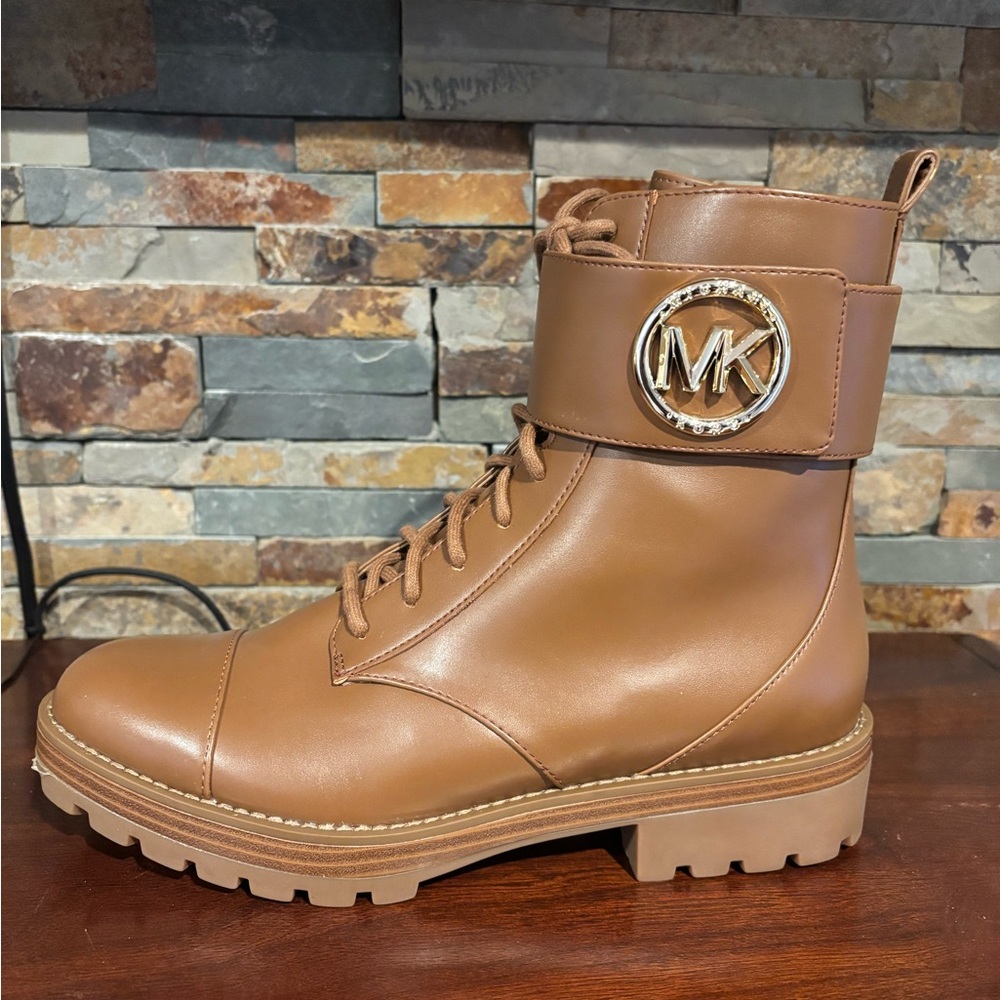 Michael Kors Women's Tan Combat Boots